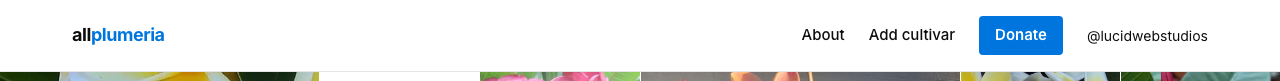Top nav with Add cultivar link highlighted